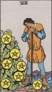 Seven of Pentacles Tarot Card Meanings